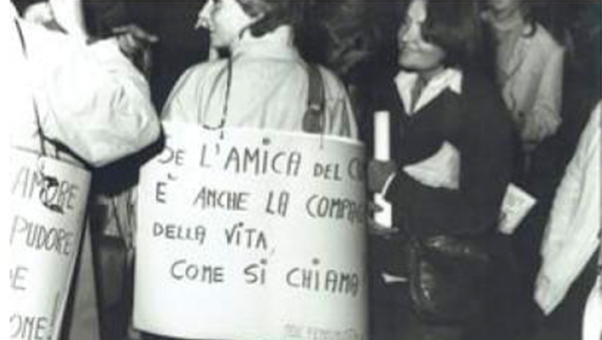 Manifestazione al Pantheon per le lesbiche arrestate ad Agrigento. CC n/d