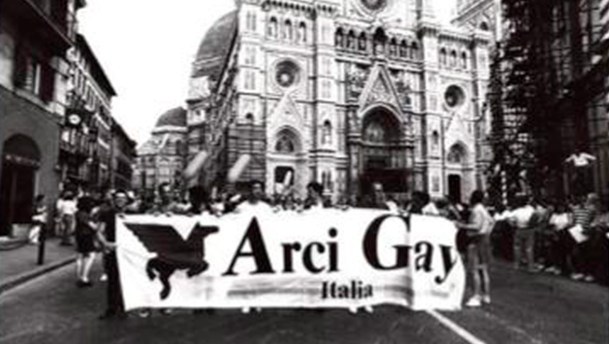 Manifestazione contro l’AIDS a Firenze 1991